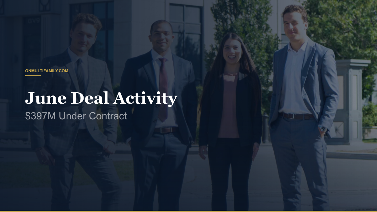 June Deal Activity: $397M Under Contract